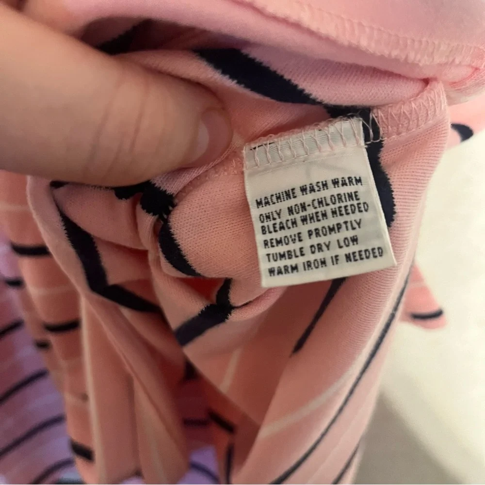 Ralph Lauren Men's Pink and Black Striped Polo‎ Shirt